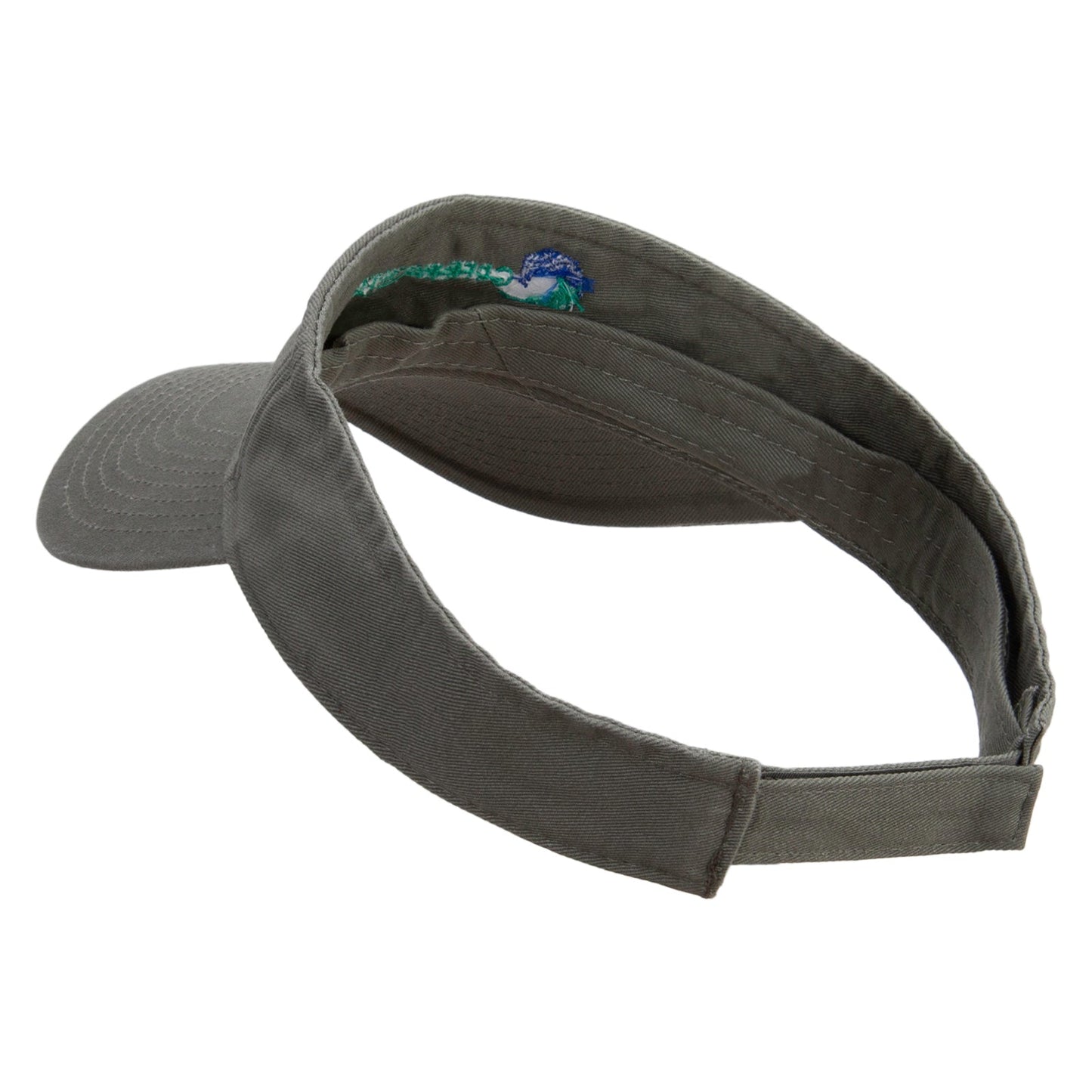 Green Power Embroidered Pro Style Cotton Twill Washed Visor