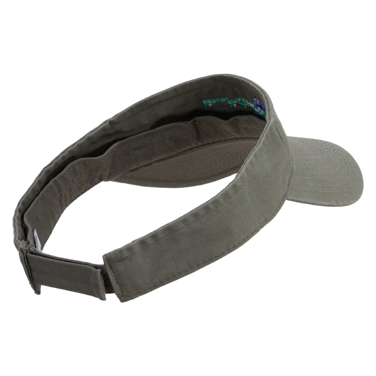 Green Power Embroidered Pro Style Cotton Twill Washed Visor