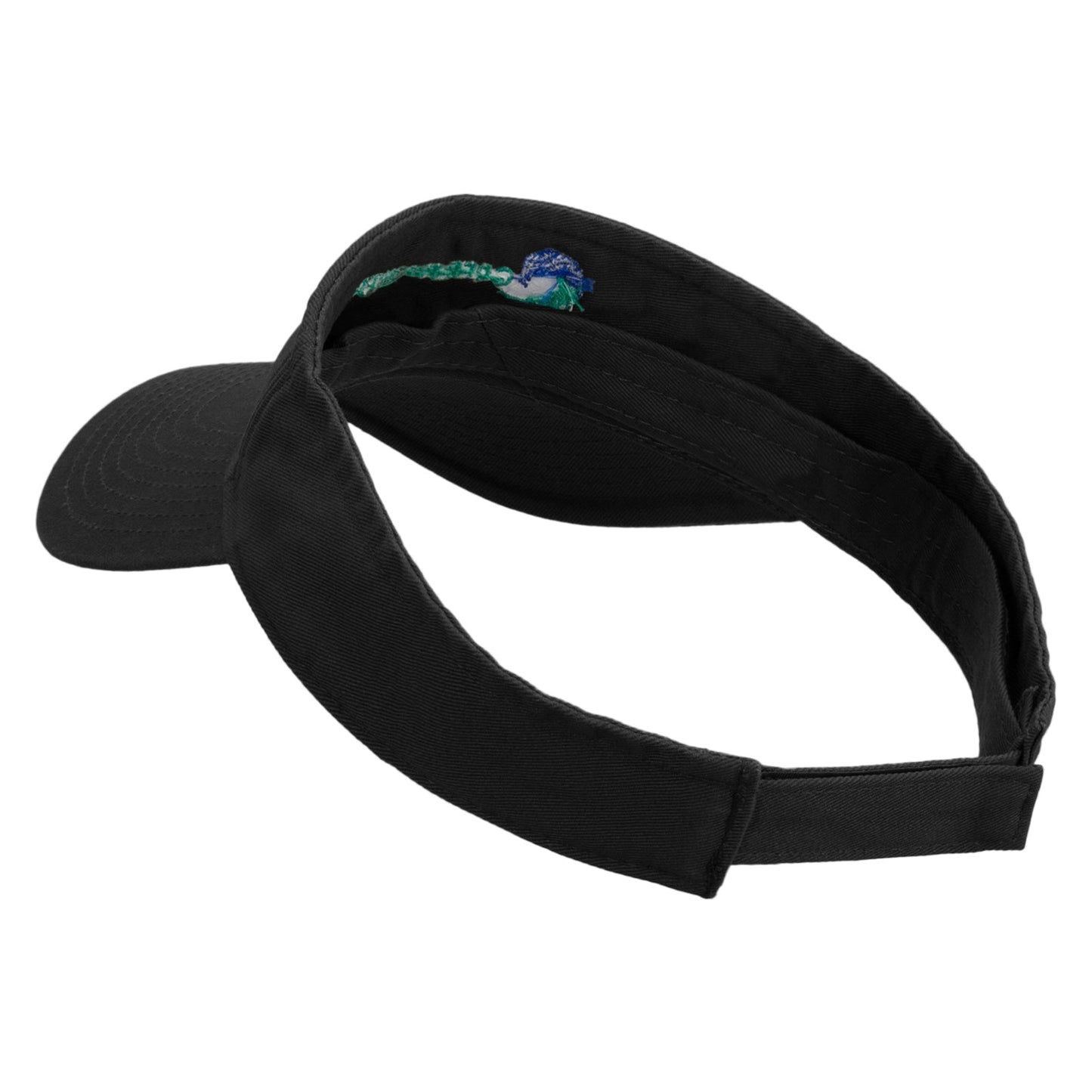 Green Power Embroidered Pro Style Cotton Twill Washed Visor