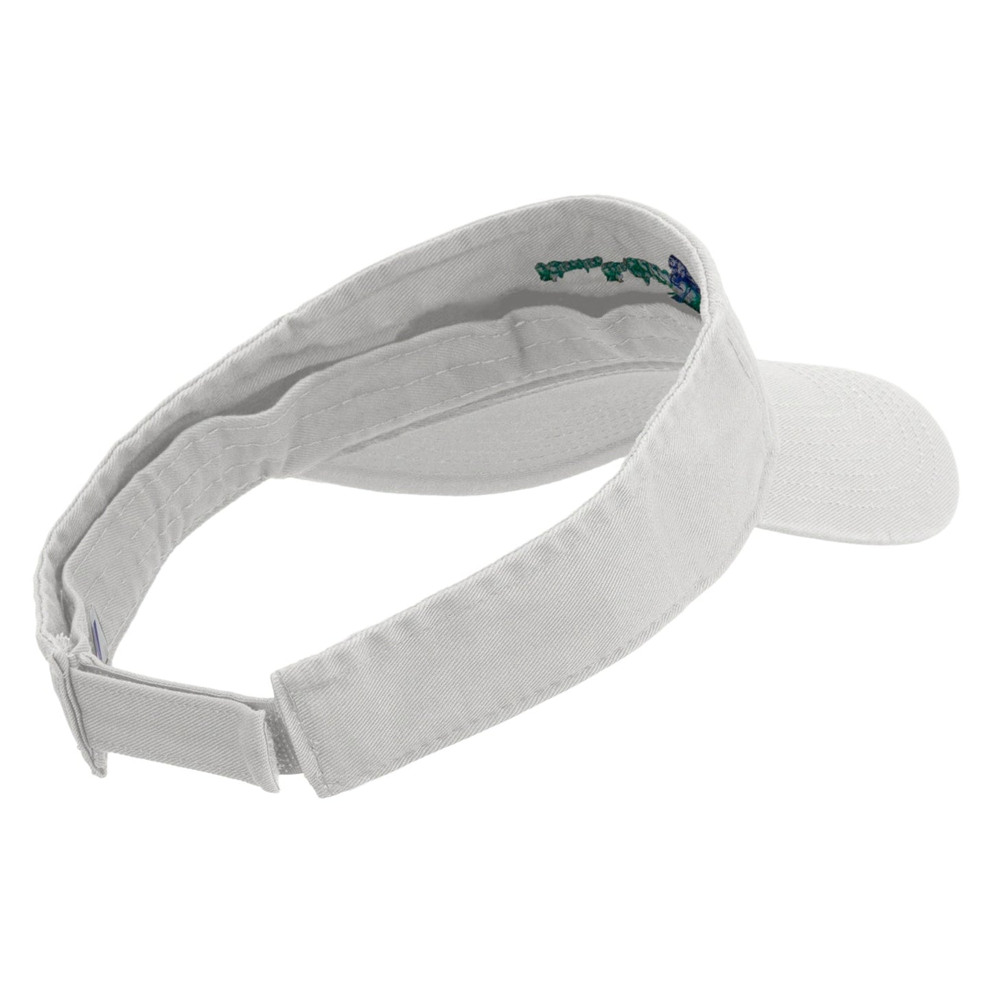 Green Power Embroidered Pro Style Cotton Twill Washed Visor