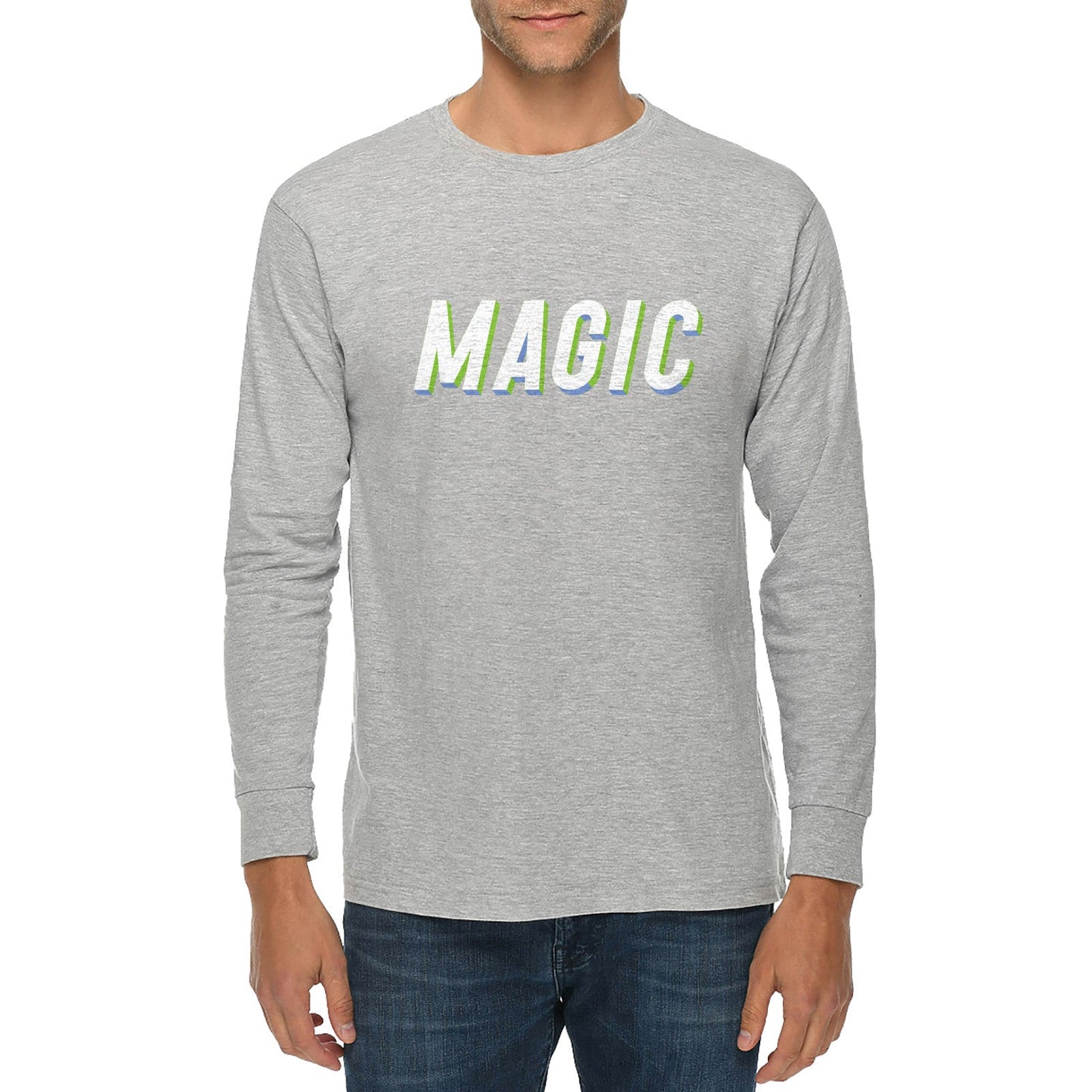 Magic Graphic Long Sleeve Crewneck Tee