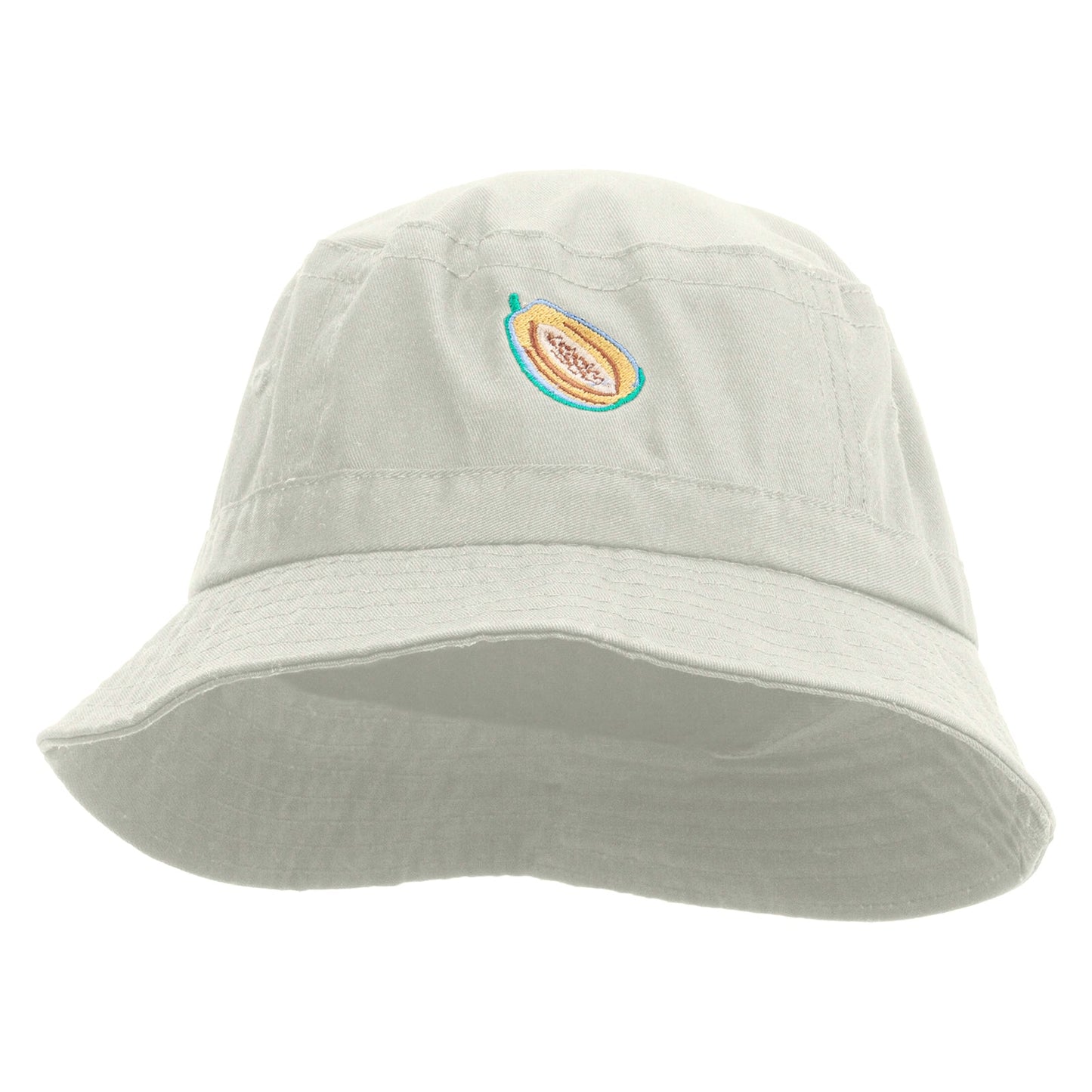 Papaya Fruit Embroidered Bucket Hat