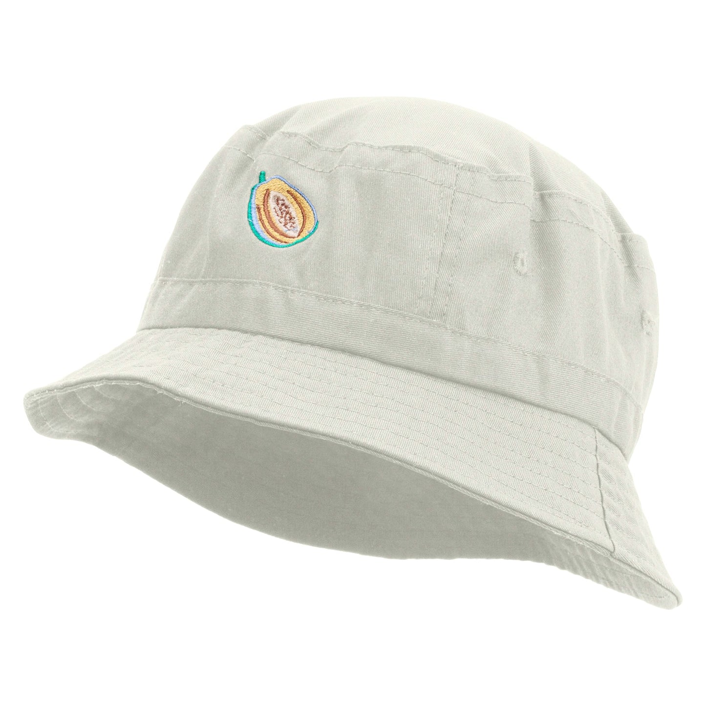 Papaya Fruit Embroidered Bucket Hat