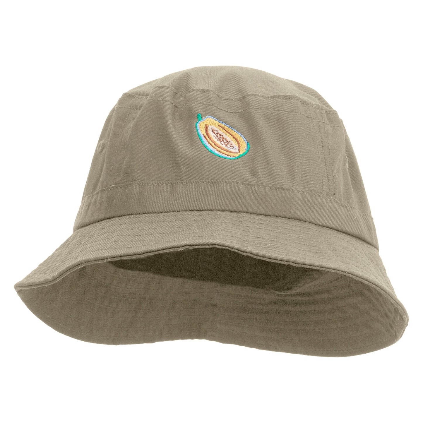 Papaya Fruit Embroidered Bucket Hat