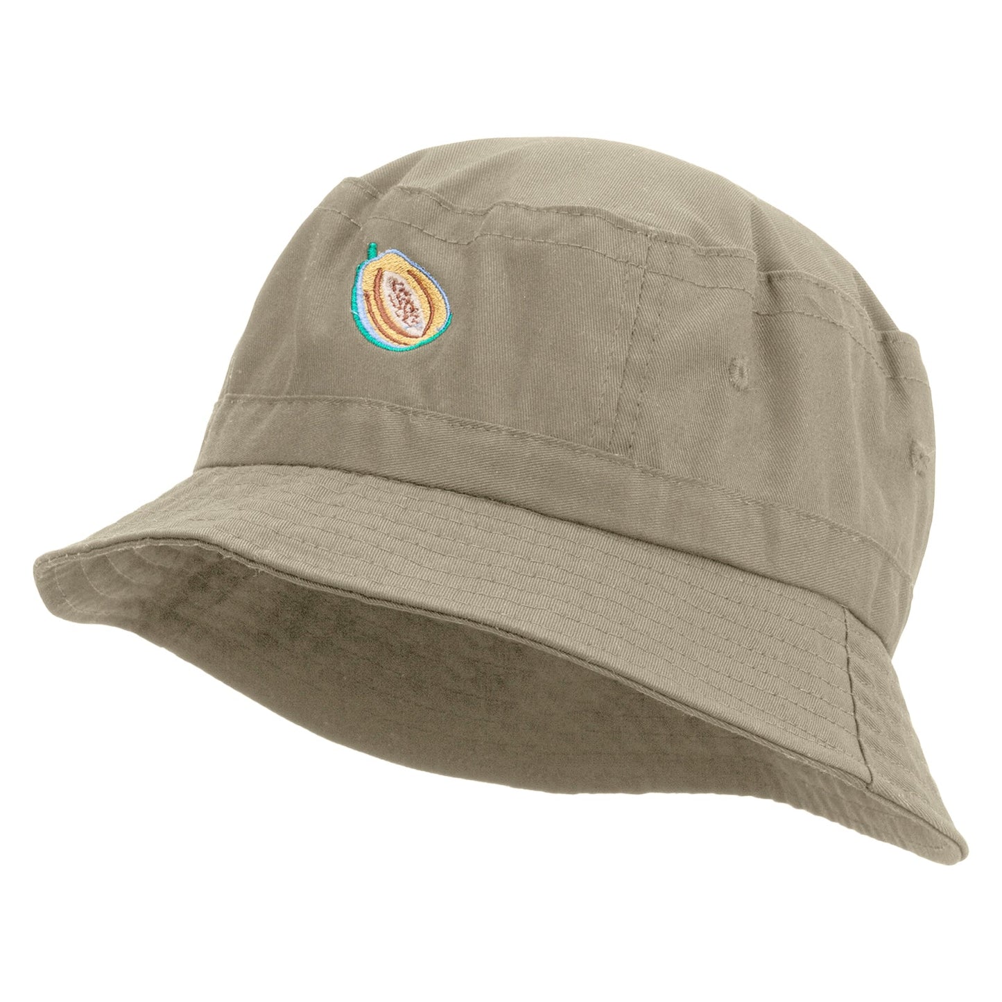 Papaya Fruit Embroidered Bucket Hat