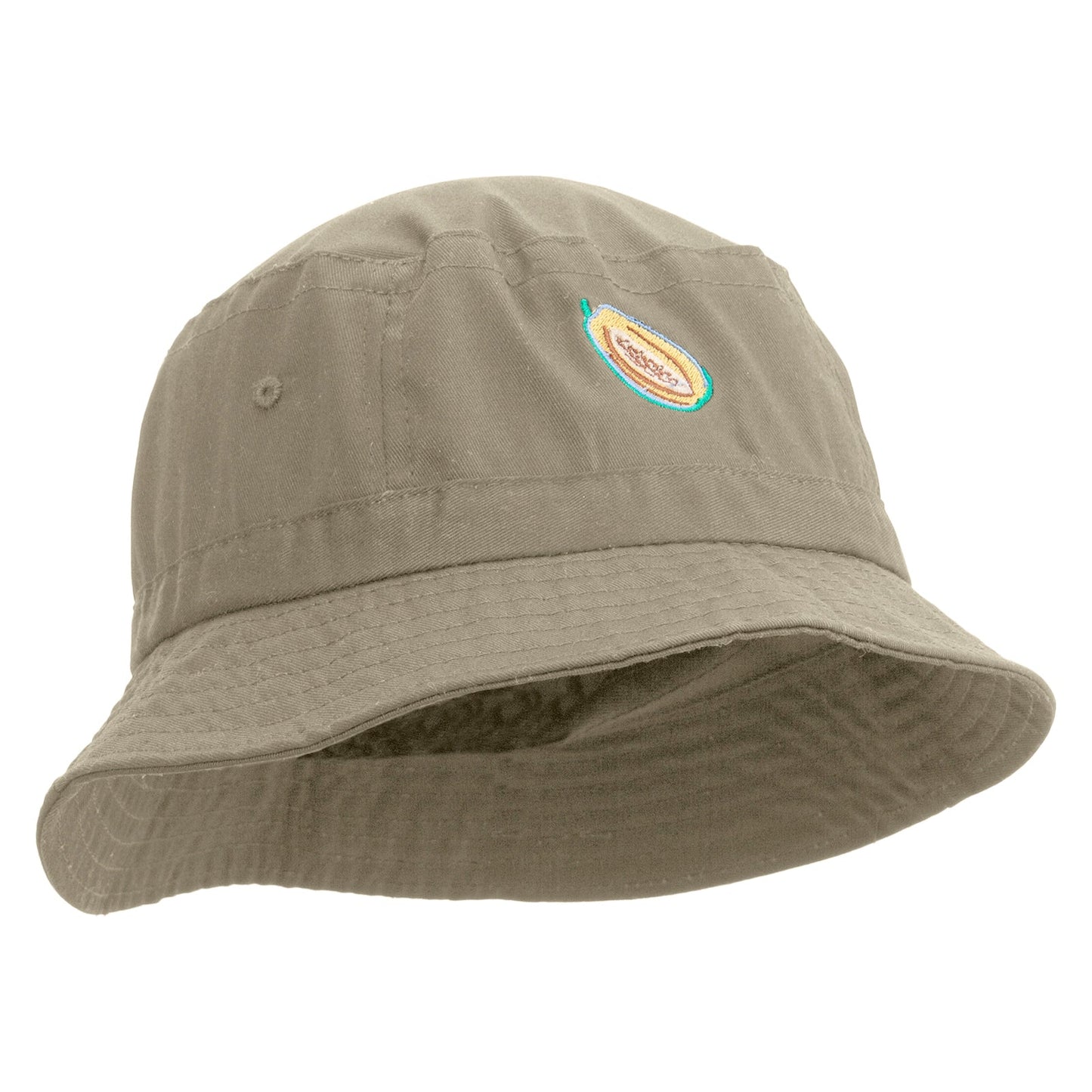 Papaya Fruit Embroidered Bucket Hat