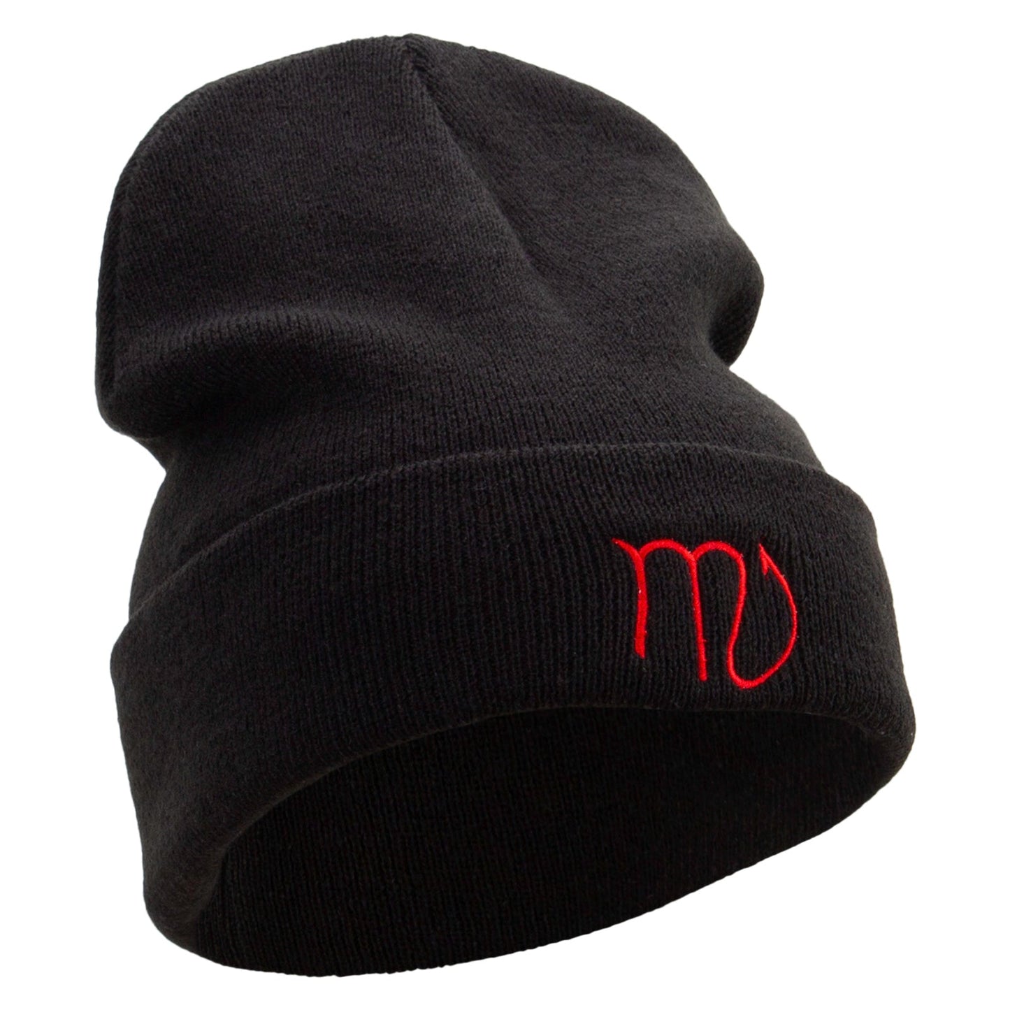 Scorpius Astrology Embroidered Big Size Acrylic Long Beanies