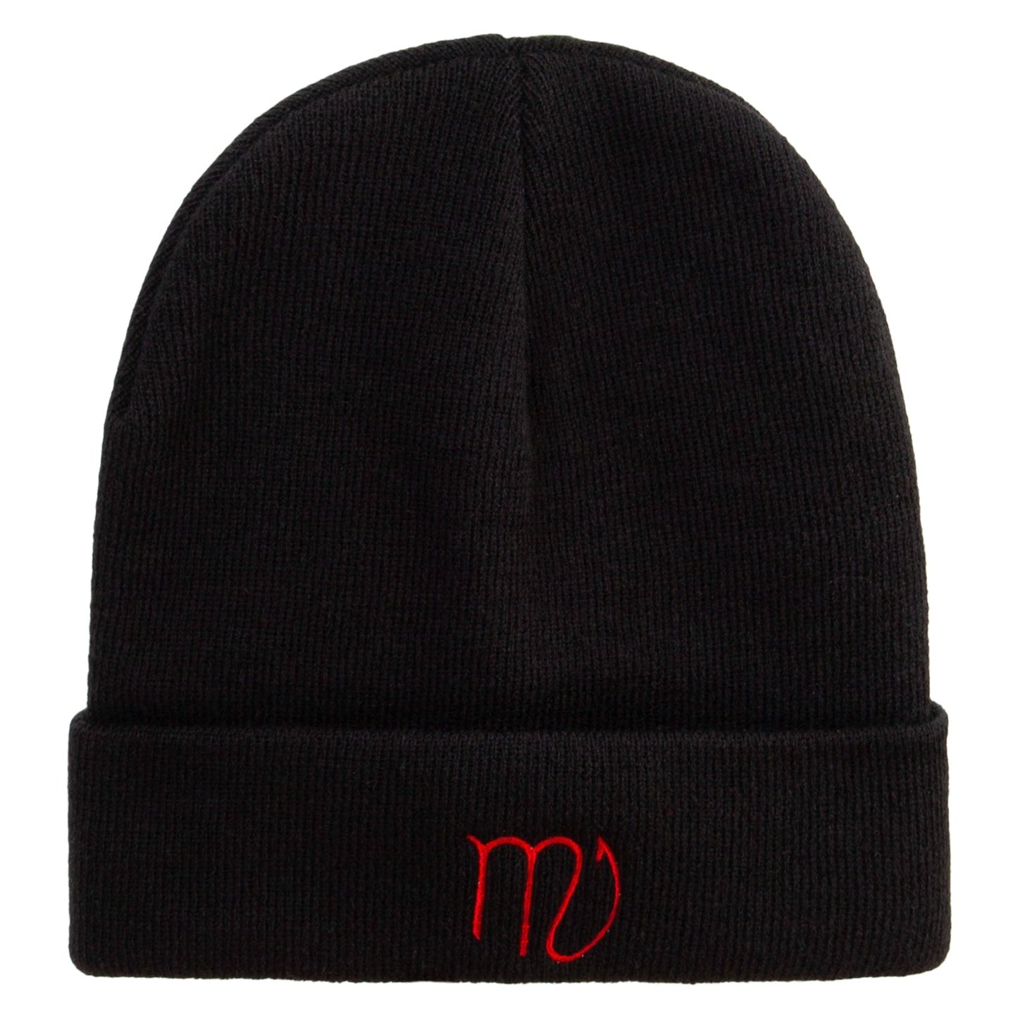 Scorpius Astrology Embroidered Big Size Acrylic Long Beanies