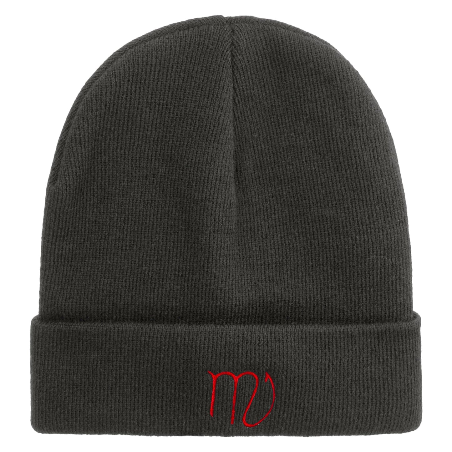 Scorpius Astrology Embroidered Big Size Acrylic Long Beanies