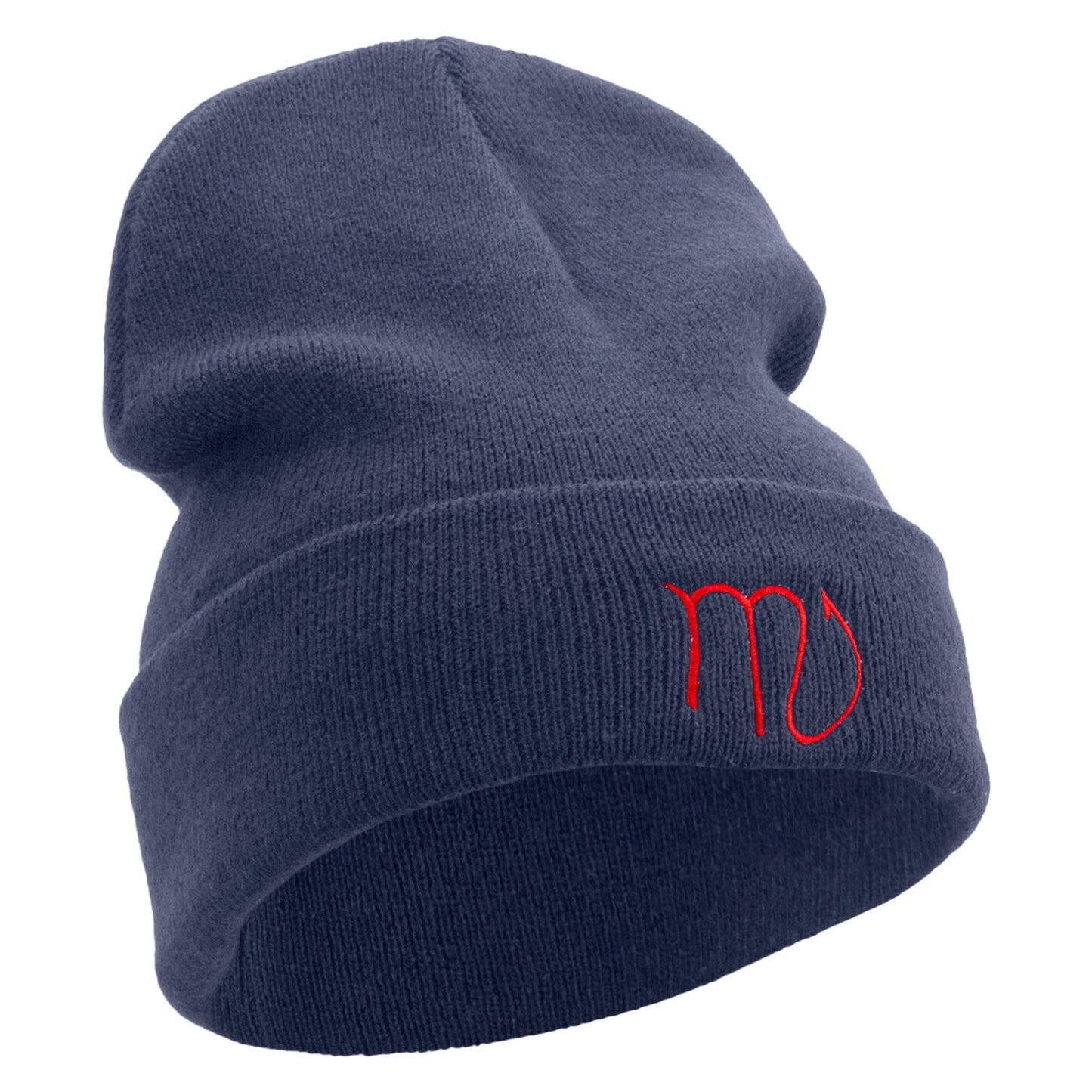 Scorpius Astrology Embroidered Big Size Acrylic Long Beanies