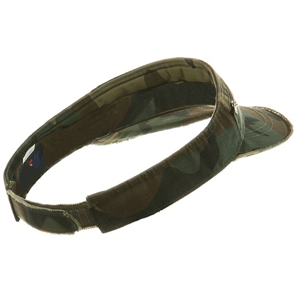 Enzyme Washed Cotton Twill Visor