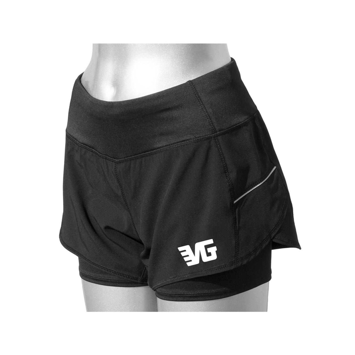 Flyover Womens 2-in-1 Athletic Shorts