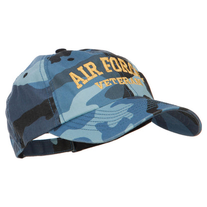 Air Force Veteran Letters Embroidered Camo Cap