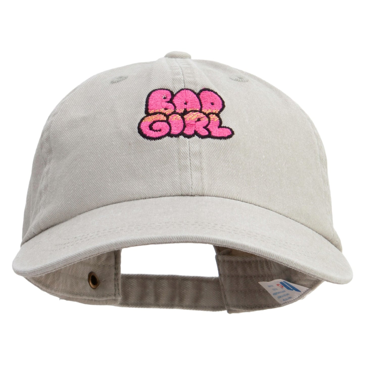 Bad Girl Embroidered Pigment Dyed Wash Cap