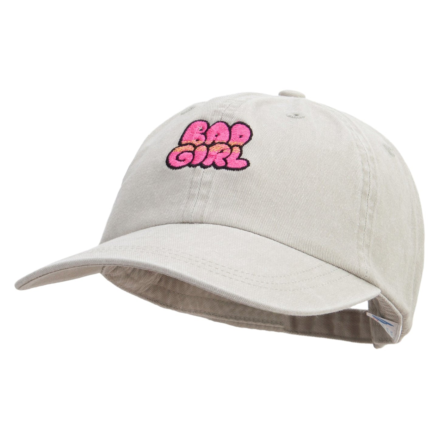 Bad Girl Embroidered Pigment Dyed Wash Cap