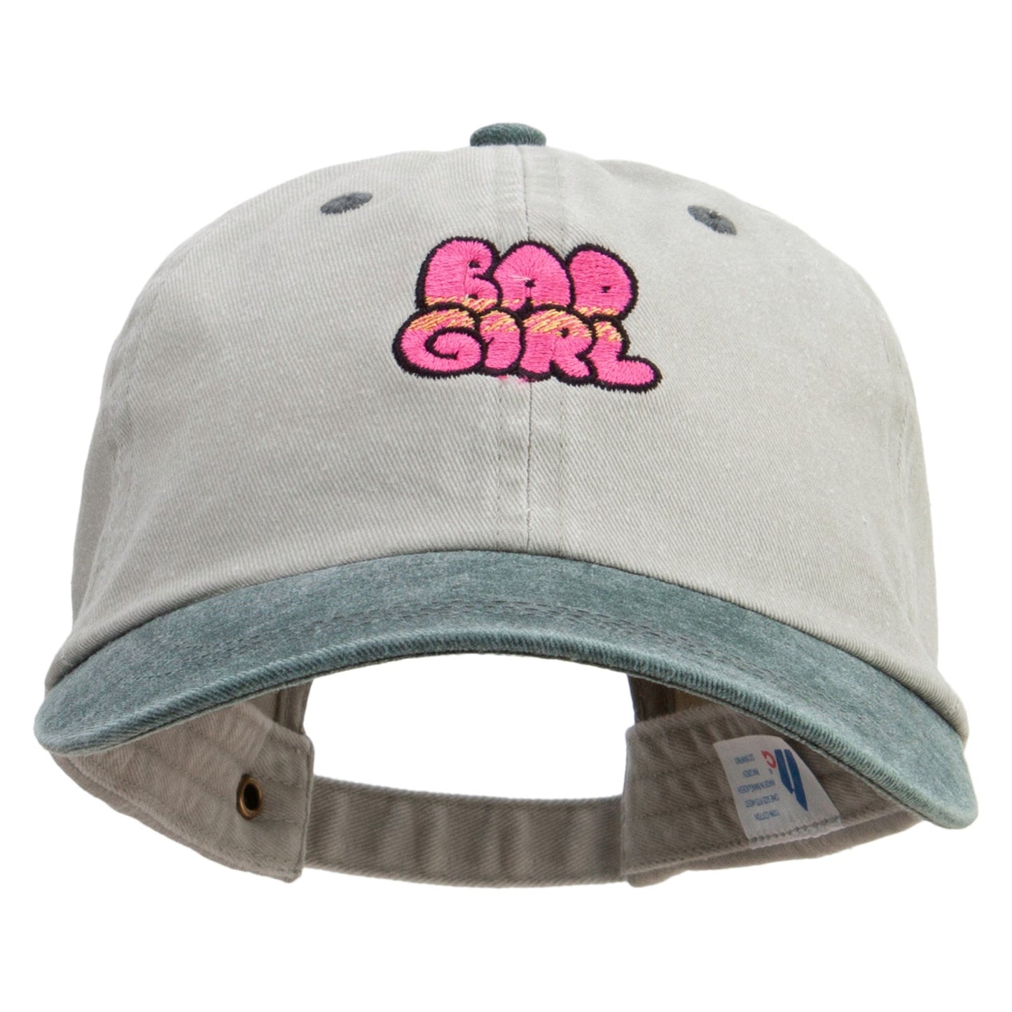 Bad Girl Embroidered Pigment Dyed Wash Cap