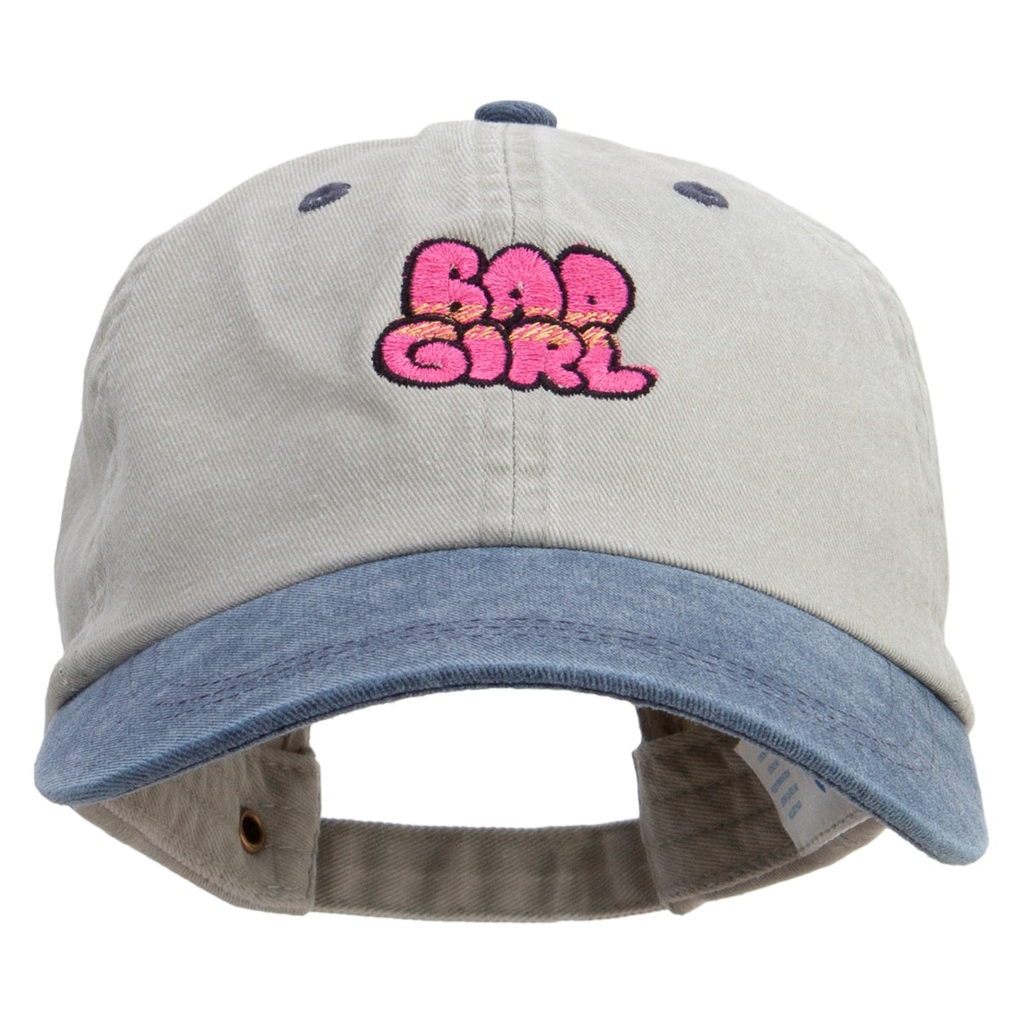 Bad Girl Embroidered Pigment Dyed Wash Cap