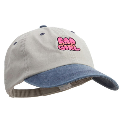 Bad Girl Embroidered Pigment Dyed Wash Cap