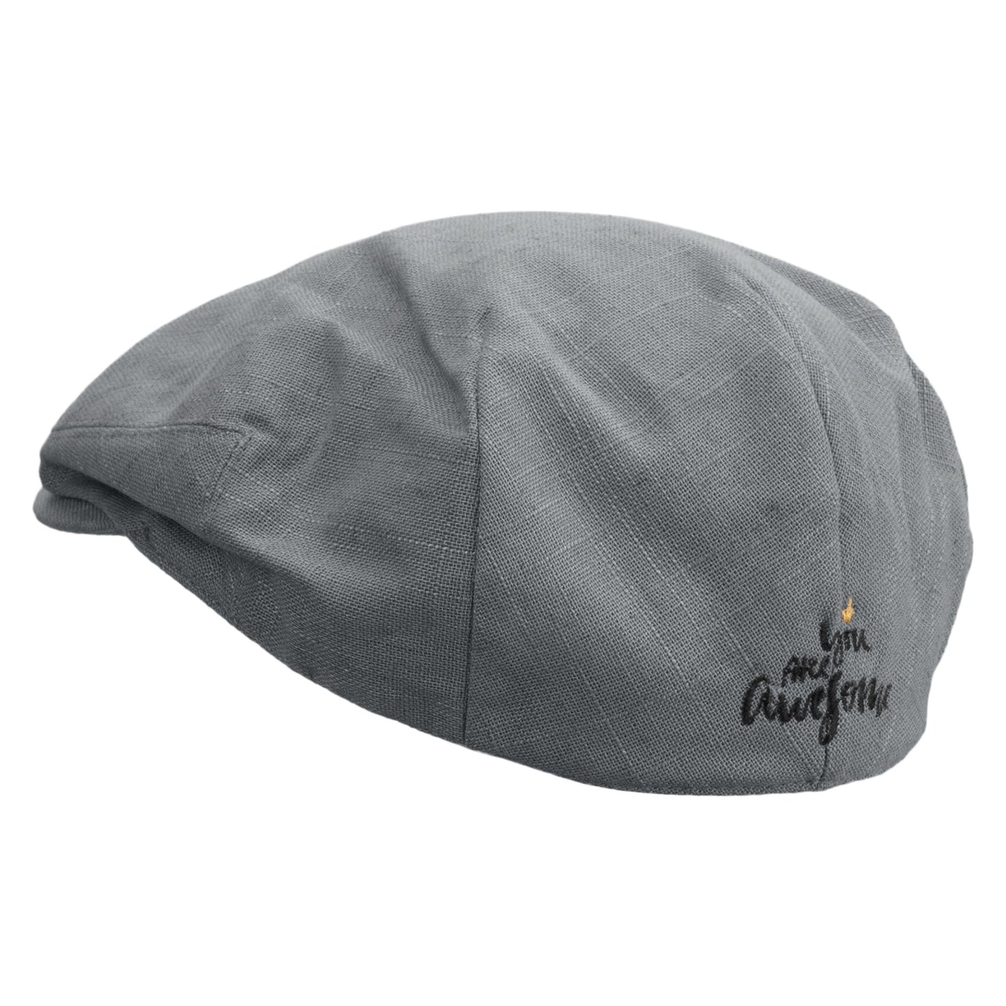 You Are Awesome Embroidered Men's Linen Ivy Cap