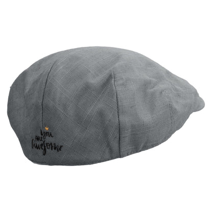 You Are Awesome Embroidered Men's Linen Ivy Cap