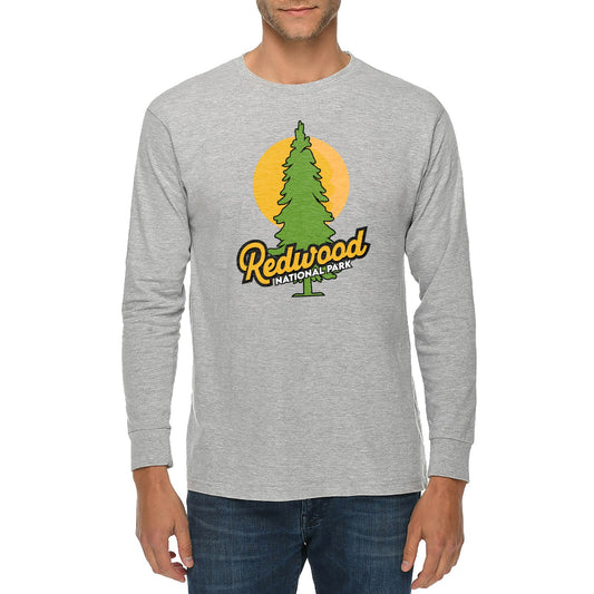 Redwood National Park Graphic Long Sleeve Crewneck Tee