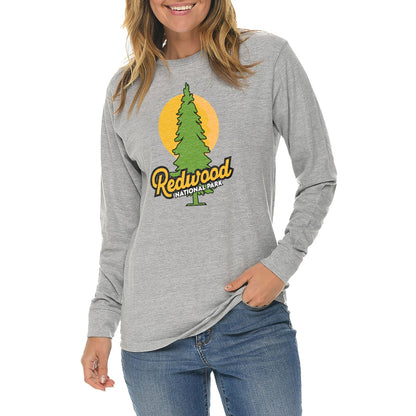 Redwood National Park Graphic Long Sleeve Crewneck Tee