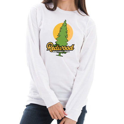Redwood National Park Graphic Long Sleeve Crewneck Tee