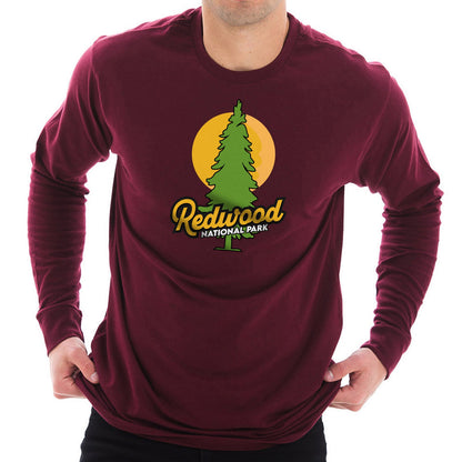 Redwood National Park Graphic Long Sleeve Crewneck Tee