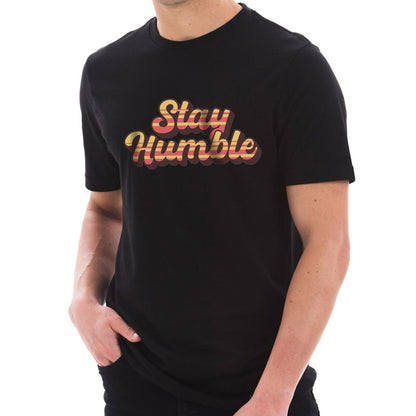 Stay Humble Graphic Design Ring Spun Combed Cotton Short Sleeve Deluxe Jersey T-Shirt