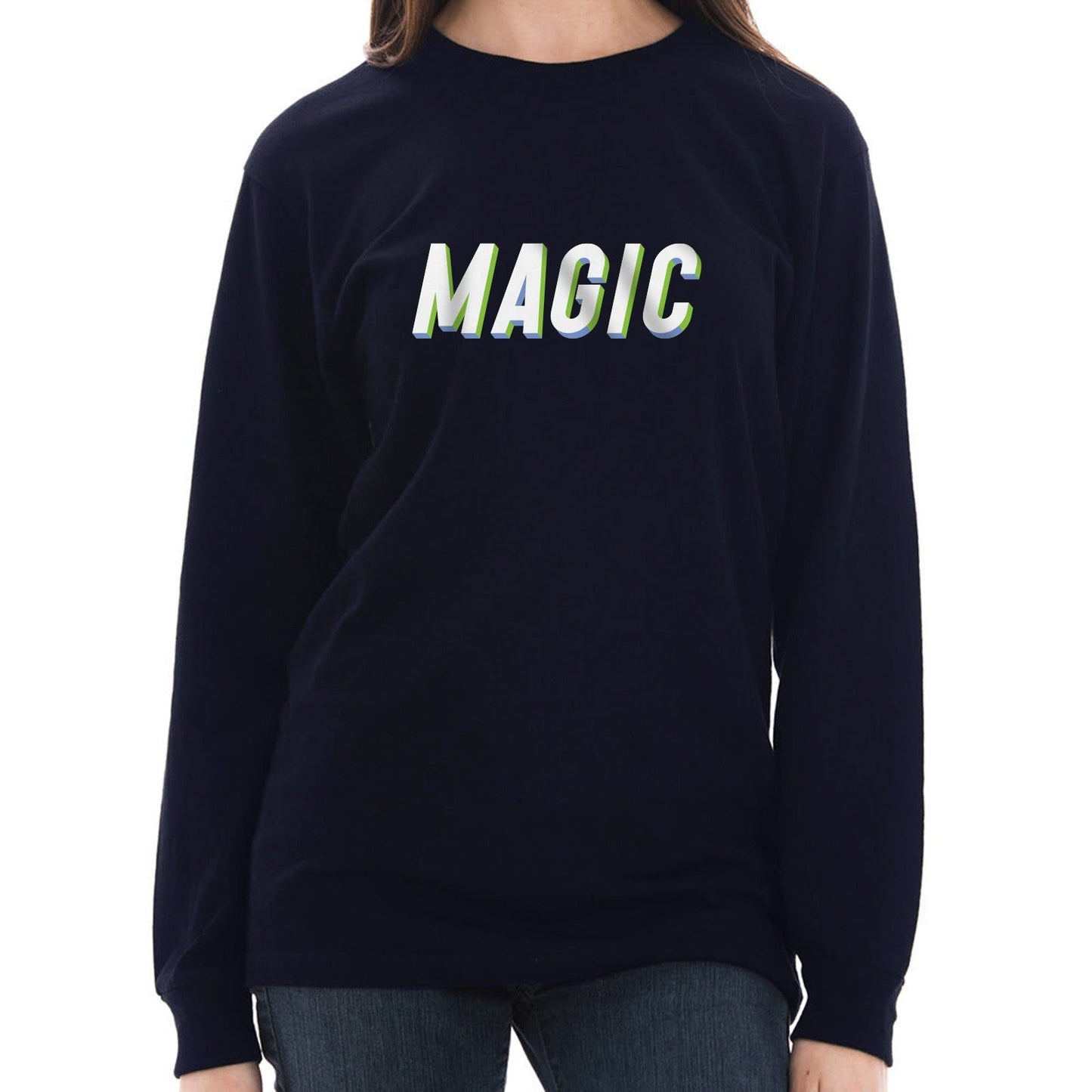 Magic Graphic Long Sleeve Crewneck Tee