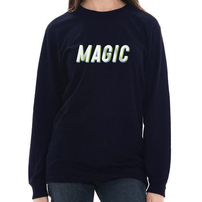 Magic Graphic Long Sleeve Crewneck Tee