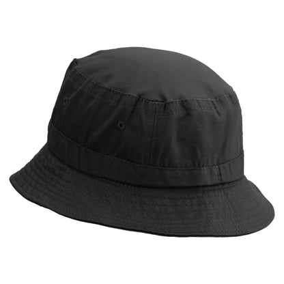 Ghost Text Embroidered Pigment Dyed Bucket Hat