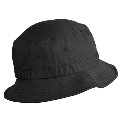 Ghost Text Embroidered Pigment Dyed Bucket Hat