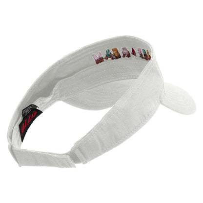 Ice Cream Embroidered Cotton Twill Sun Visor