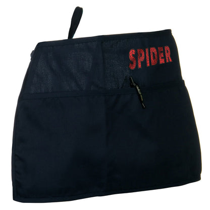 Spider Font Embroidered 3 Pockets Chef's Apron