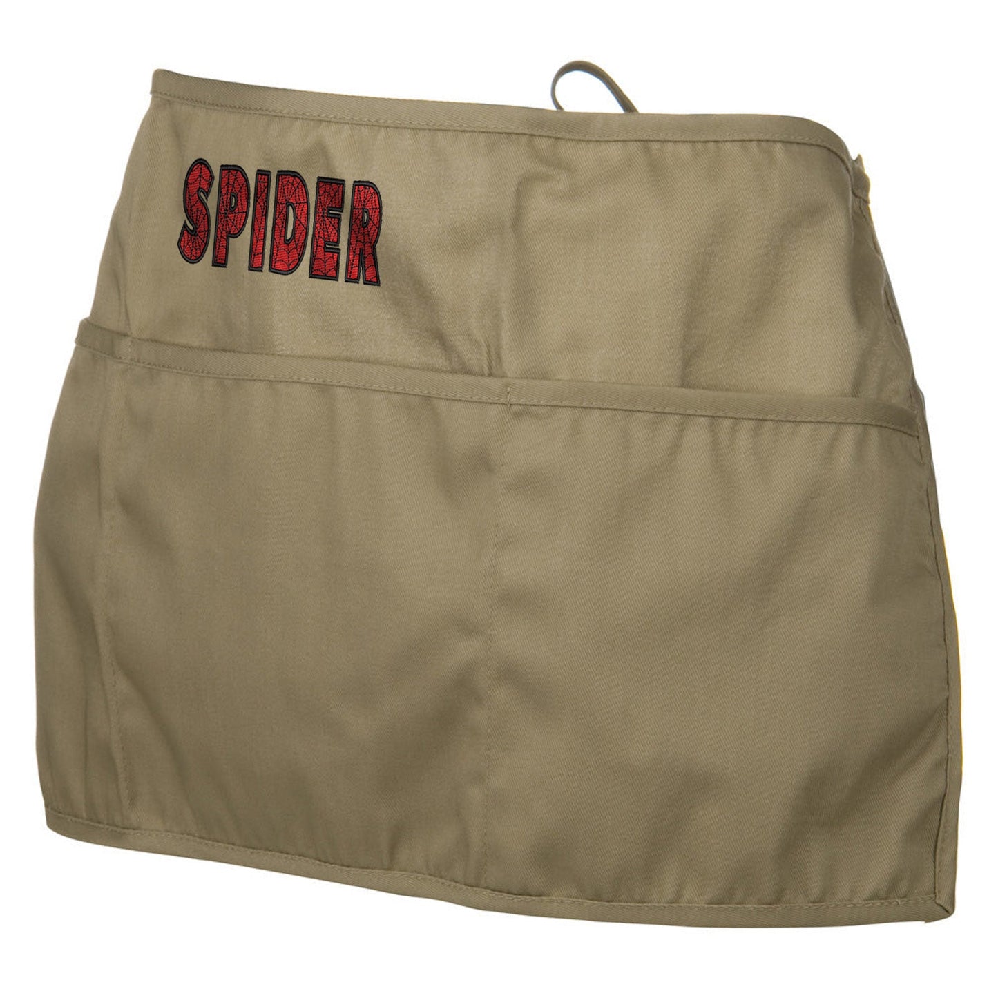 Spider Font Embroidered 3 Pockets Chef's Apron