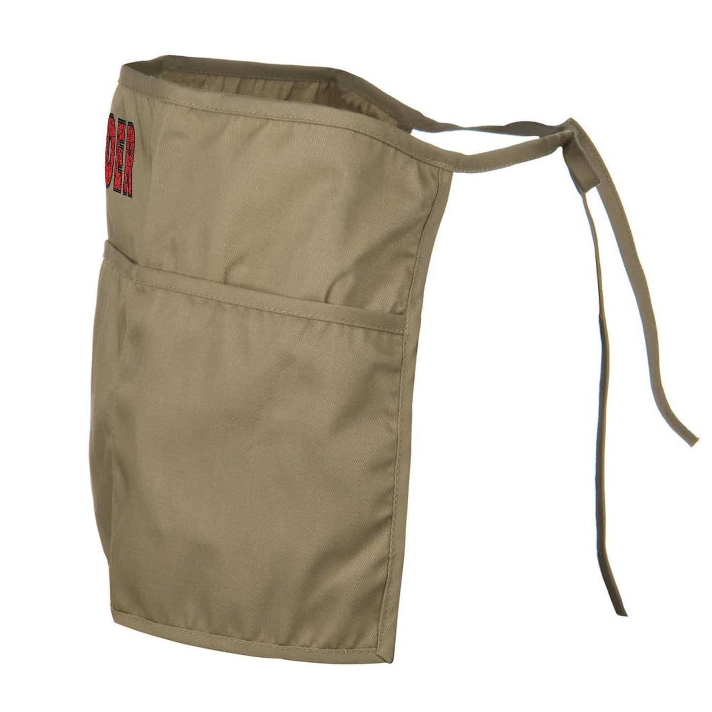 Spider Font Embroidered 3 Pockets Chef's Apron