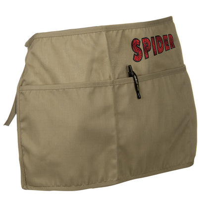 Spider Font Embroidered 3 Pockets Chef's Apron