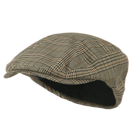 Elastic Plaid Fashion Ivy Cap