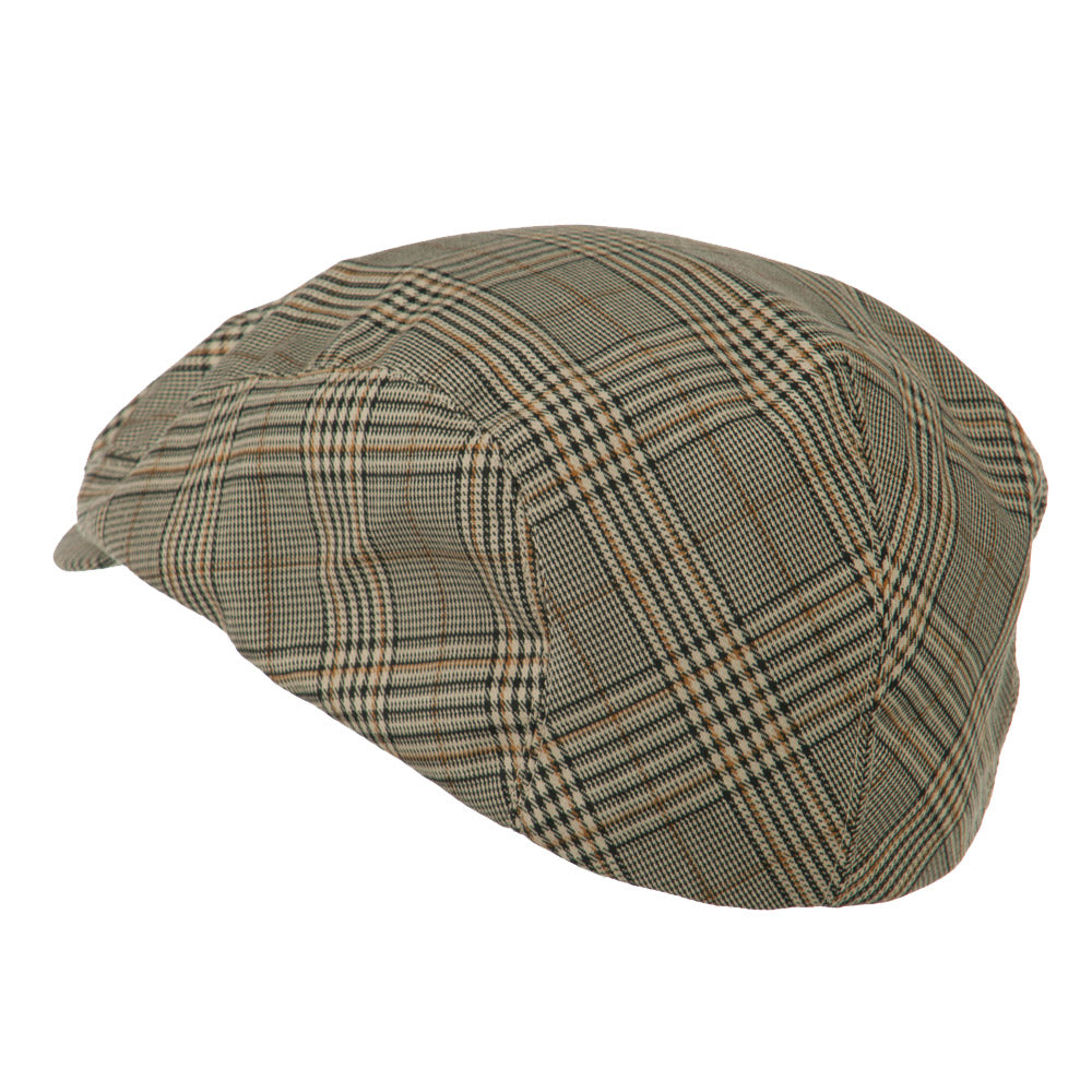 Elastic Plaid Fashion Ivy Cap