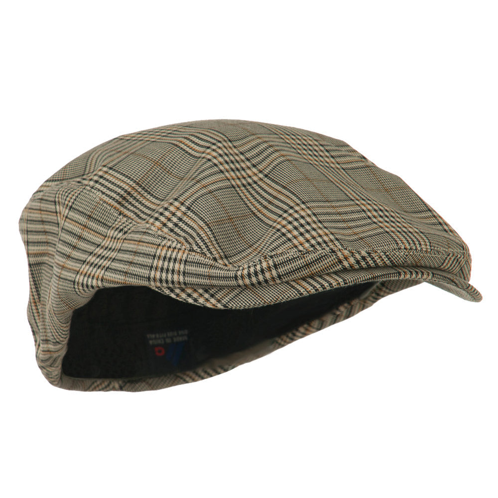Elastic Plaid Fashion Ivy Cap