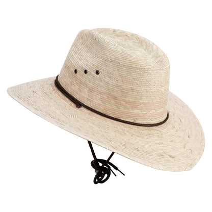 Men's Palm Braid Large Brim Fedora Hat