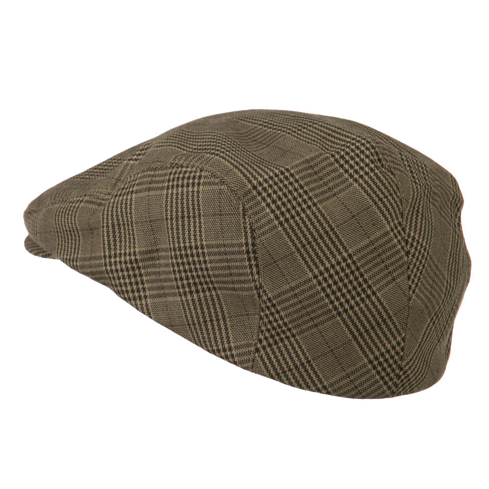 Elastic Plaid Fashion Ivy Cap
