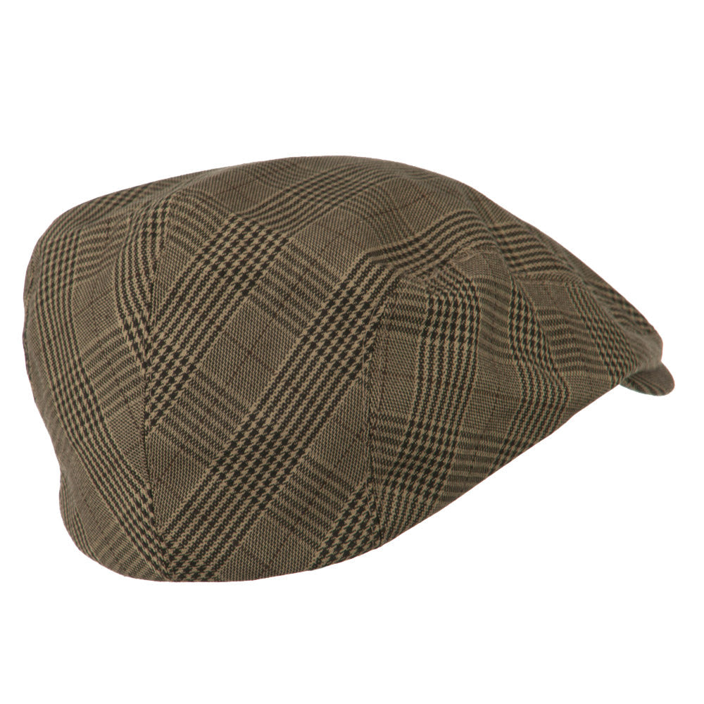 Elastic Plaid Fashion Ivy Cap