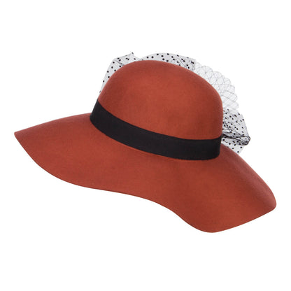 Net Wool Felt Dressy Hat