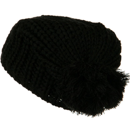 Fall Back Pom Pom Knit Hat