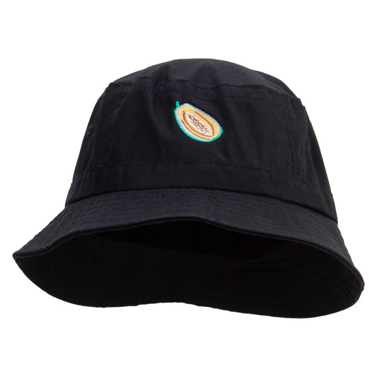 Papaya Fruit Embroidered Bucket Hat