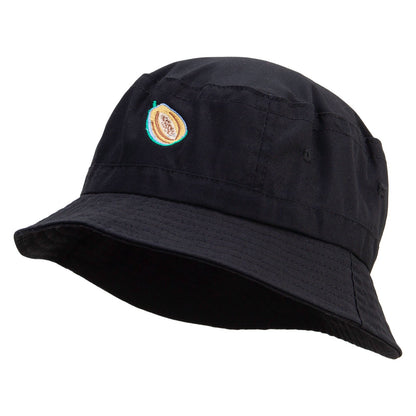 Papaya Fruit Embroidered Bucket Hat