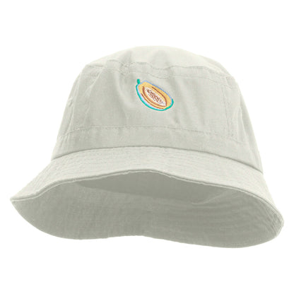 Papaya Fruit Embroidered Bucket Hat