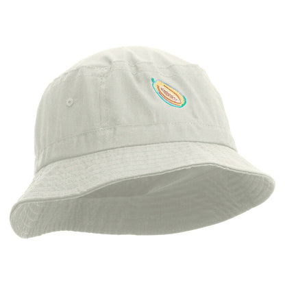 Papaya Fruit Embroidered Bucket Hat